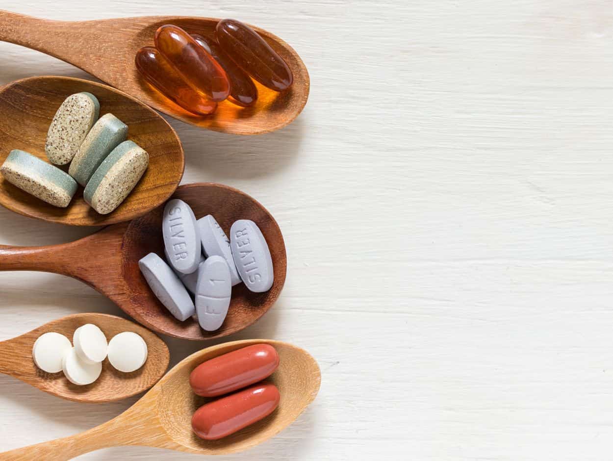 Pills which might be supplements such as those tested in a clinical trial