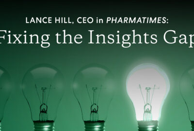 Insights management in PharmaTimes image depicting lightbulbs